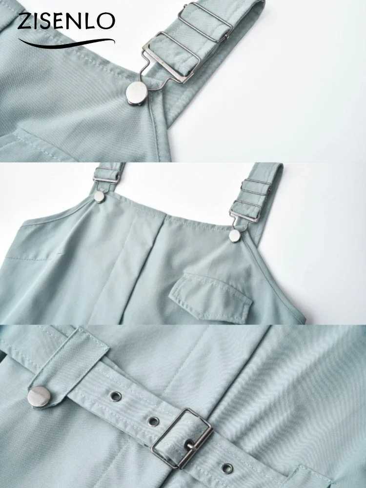 Long sleeved summer belt style strapless work jumpsuit solid color casual mens unique and elegant womens top X2503181