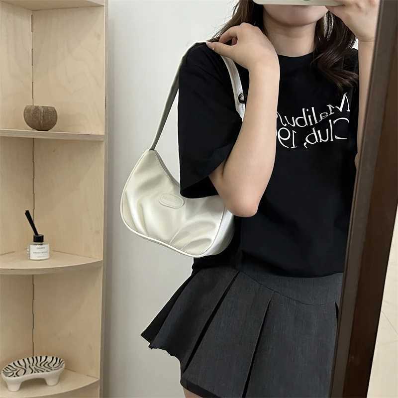 Fi Pleated Handlebags For Wen PU Cloud Bags Leisure Underarm Bag Shopping Shoder Bags Dumpling Handbag Z250318