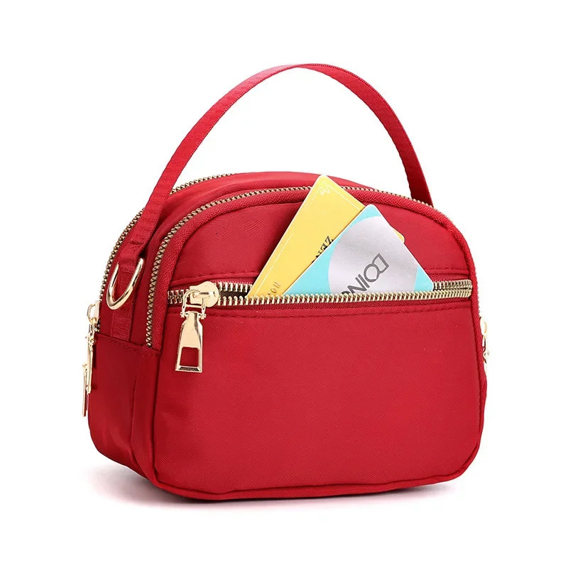 Women Handbag and Purse 2025 New Designer 3 Layers Large Capacity Shoulder Bags Lady Crossbody Bag Sweet Red Black Bolso Mujer R250318