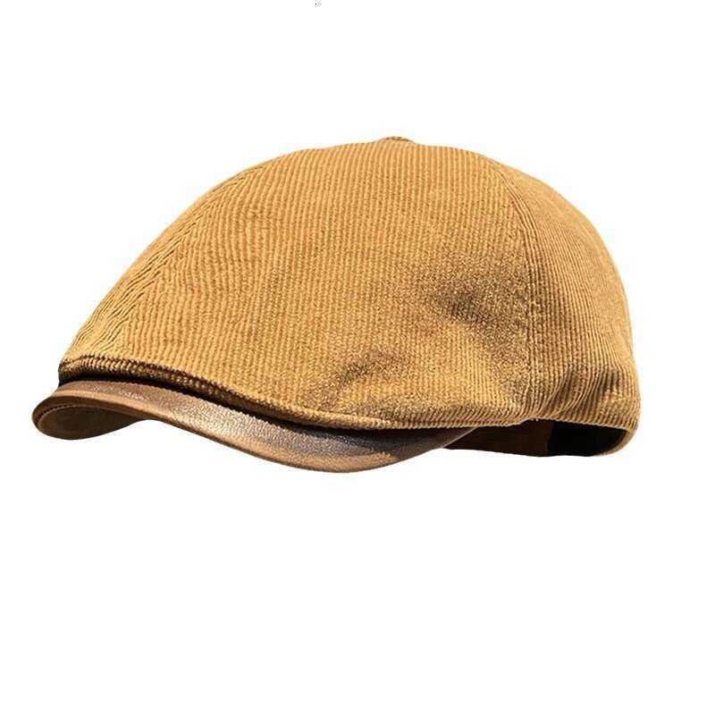 British style vintage forward for women's spring and autumn outings, small face, solid color hat