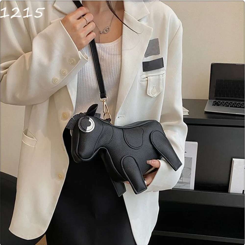 Cute Horse Shape Women Purses Handbags Shoulder Girls Crossbody Designer Ladies Mini Clutch Bag
