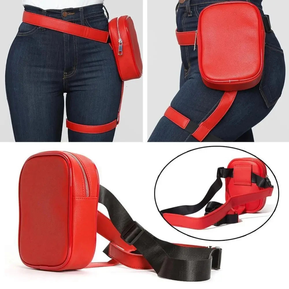 Retro Women Waist Leg Belt Bag PU Leg Harness Bag Thigh Bags Motorcycle 250314