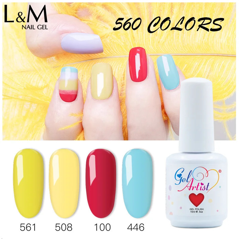 Ibdgel 12 Colors 15ML Nail Gel Polish Nail Accessories Semi-permanent Varnish Nail Art Nail Soak Off LED UV Gel Nail Venalisa 250314