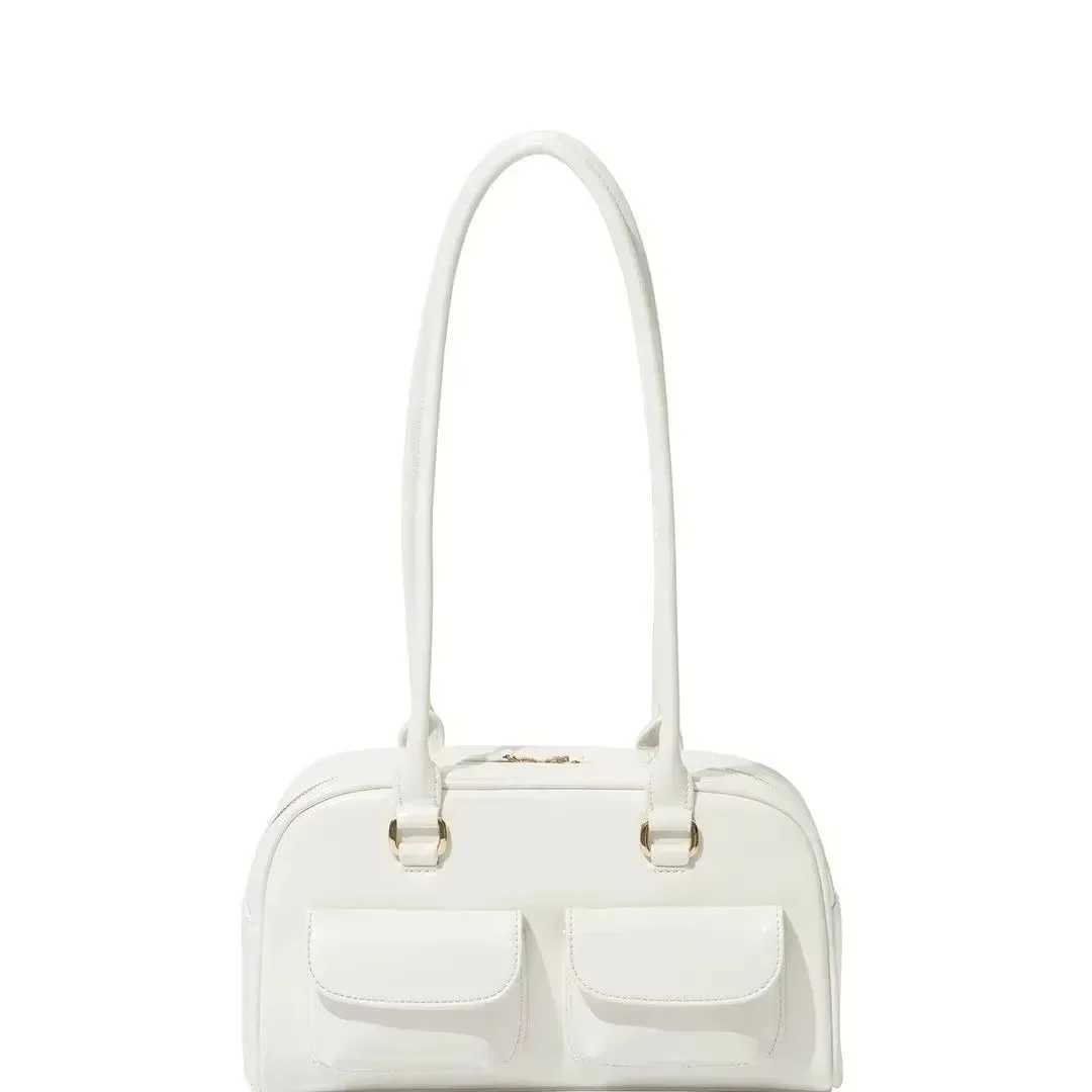 Korean Xu Yunzhen Sany Style Oil Bowling Bag Oll Bost Handbag Underarm Bag for Wen Y250318