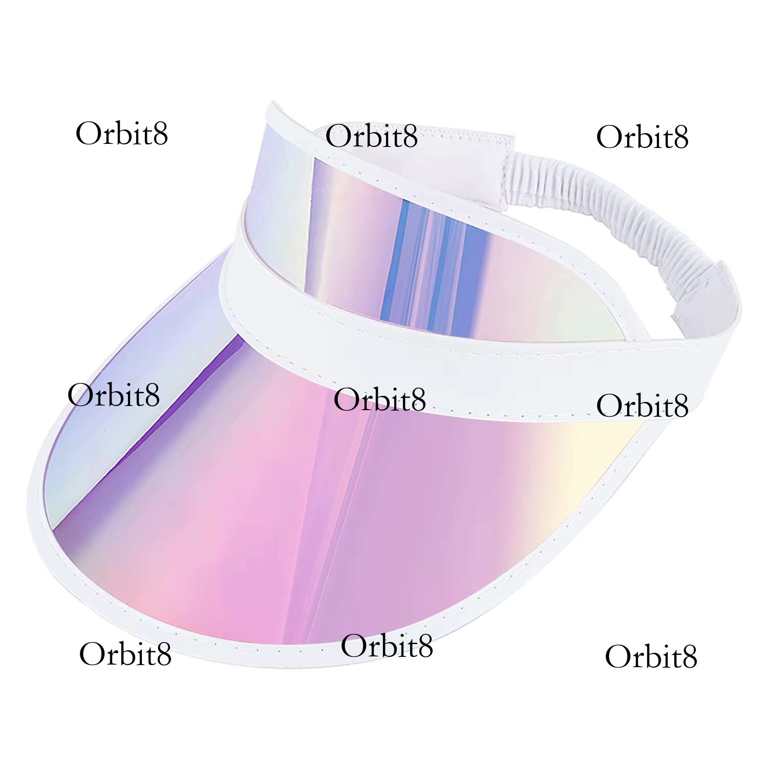 Hats Women Men Holographic Laser Pvc Sun Visor Sport Golf Outdoor Sunhat Beach Cap Adjustable