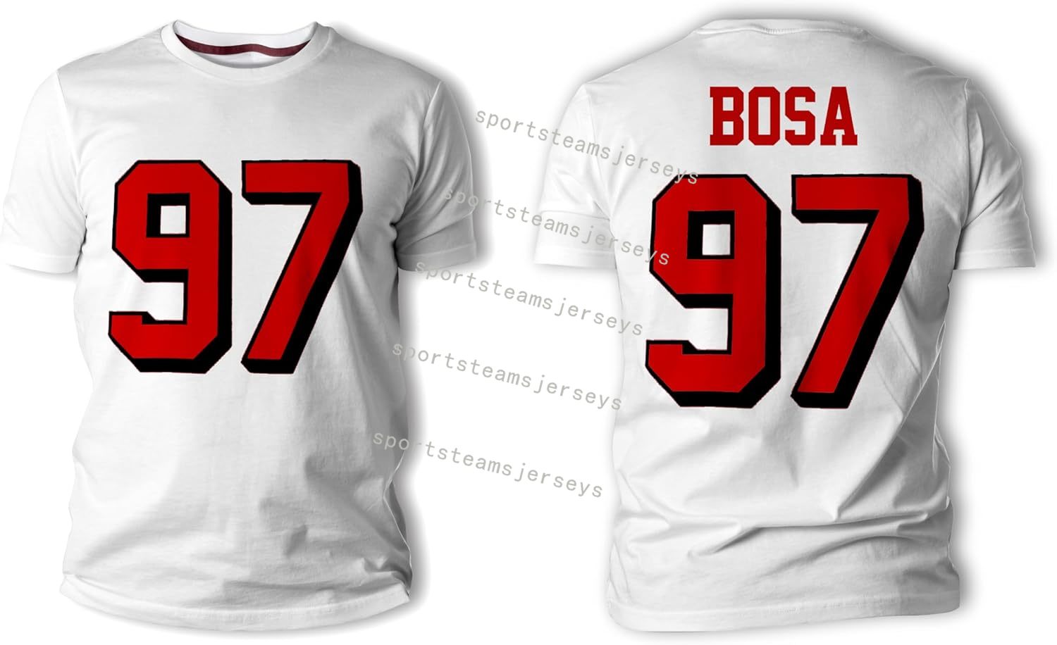 Nick Bosa 97 San Francisco Football Cotton Shirt Jersey