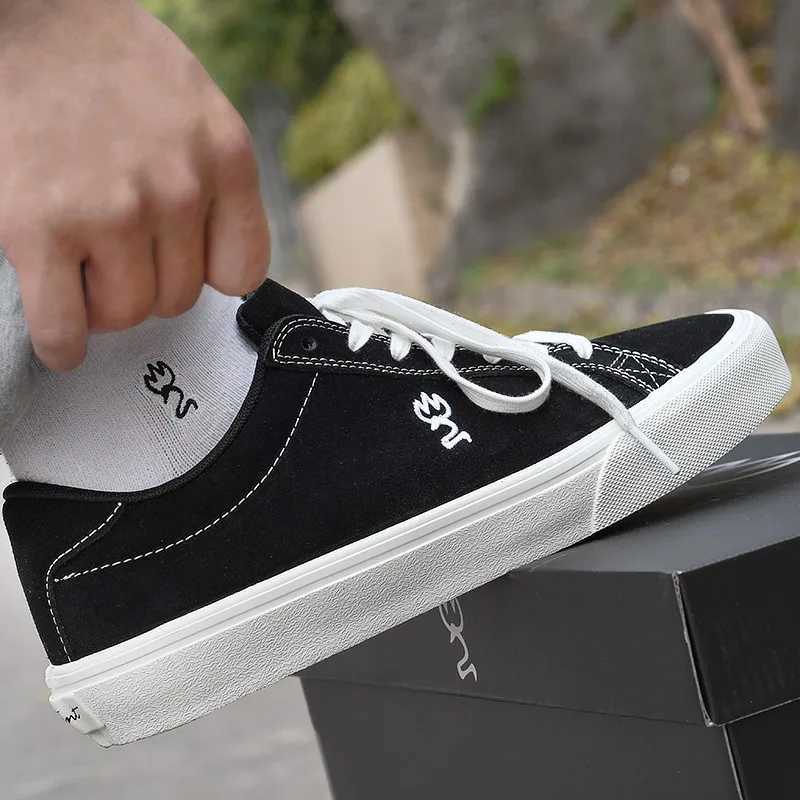 Joiints black shoes mens suede leather sports shoes Fiable Teenager Vcani skateboard shoes casual walking shoes Y250318