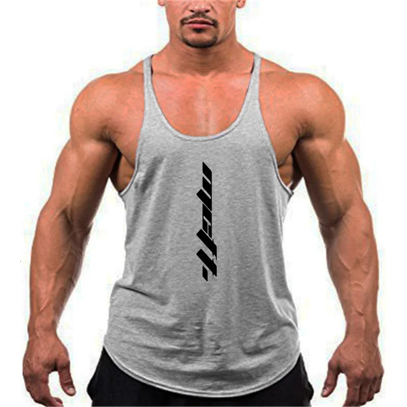 Mens Gym Clothing Bodybuilding Tank Tops Fitness Training Sleeveless Shirt Cotton Muscle Running Vest Casual Sports Singlets 250317 - view 4