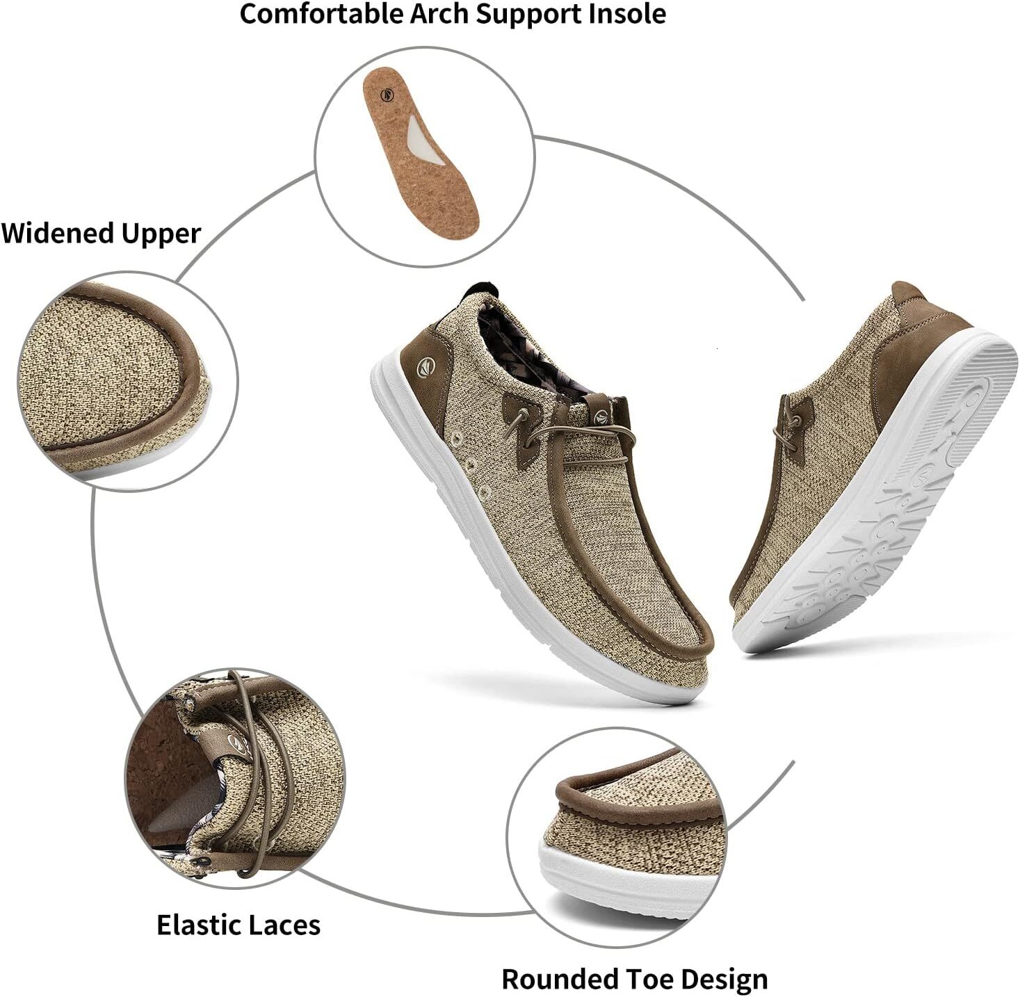 Men's single kick loafers | Arch support insoles | Men's shoes | Comfortable and lightweight men's casual loafers