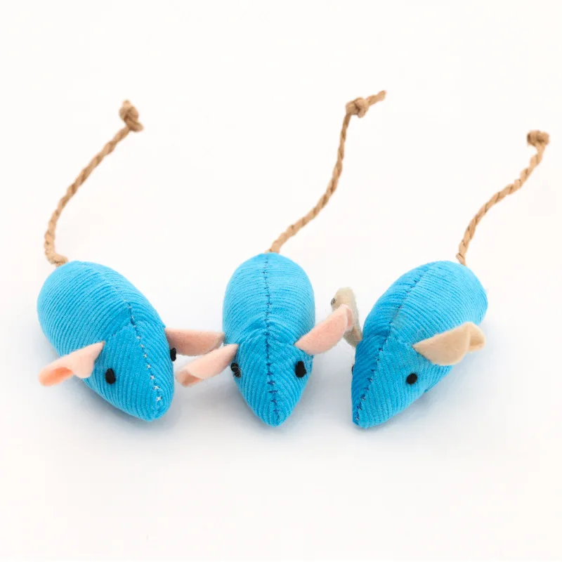 10Pack/Lot Rattle Cat Mouse Toys Also Prefilled Catnip Faux Fur Cat Toys Interactive Cat Game Catnip Toys for Cats Pet Products