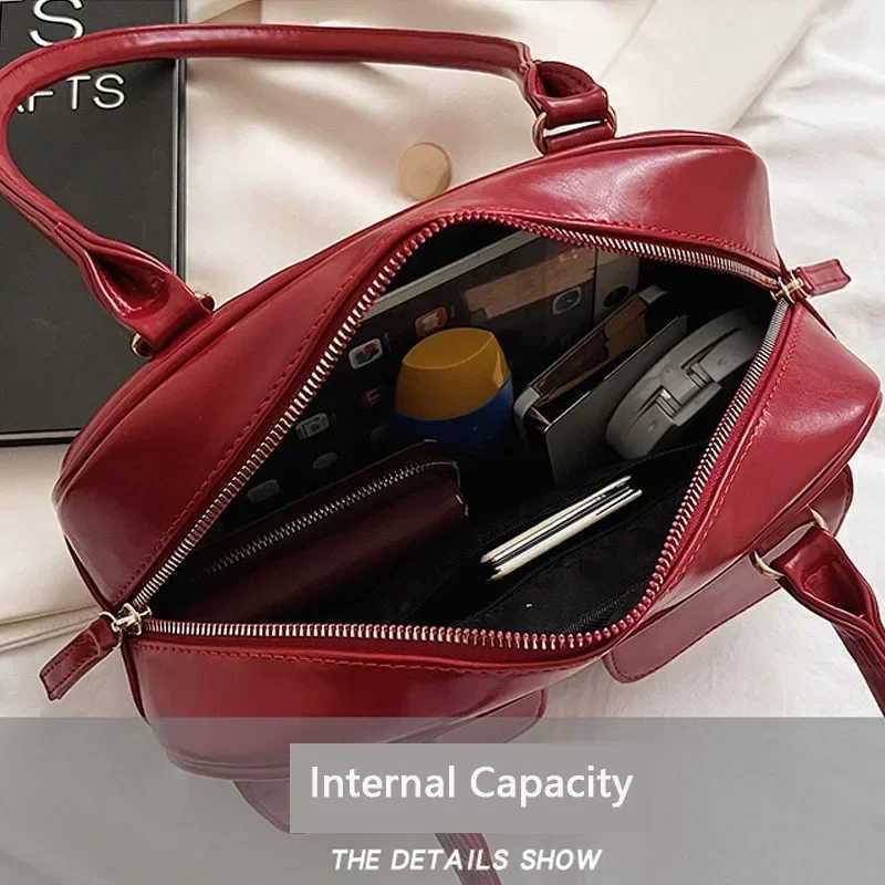 Red Wens Sahel Hobo Bag Patent Leather Tree Pocket Luxury Designer Handbag Fem Shoder Underarm Bag Tote Purses Y250318