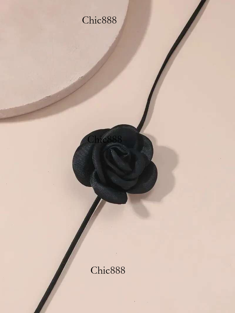 Rose wer Clavicle Chain Necklace for Women 4 Colors Gothic Ladies Korean Fashion Adjustable Sexy Rope Choker Y2K Accessories