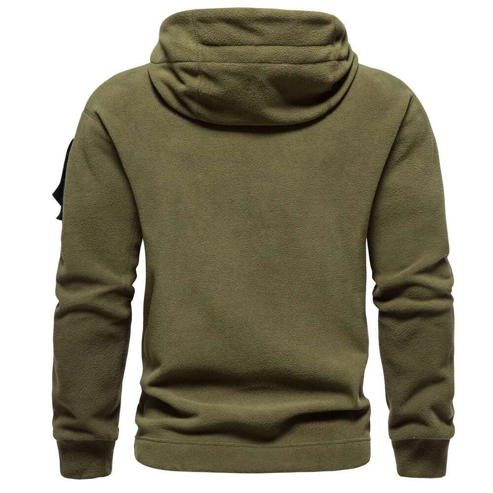2024 Autumn Spring Fleece Men Tactical Sweatshirts Outdoor Thermal Multi-Pocket Polar Pullovers Hoodies Man Clothing