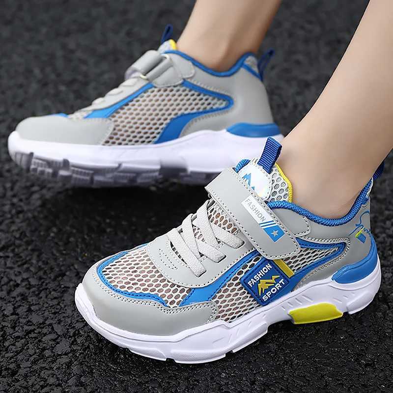 Single net childrens shoes boys sports shoes summer breathable and non slip surface girls casual tennis and running outdoor shoesXJ250318