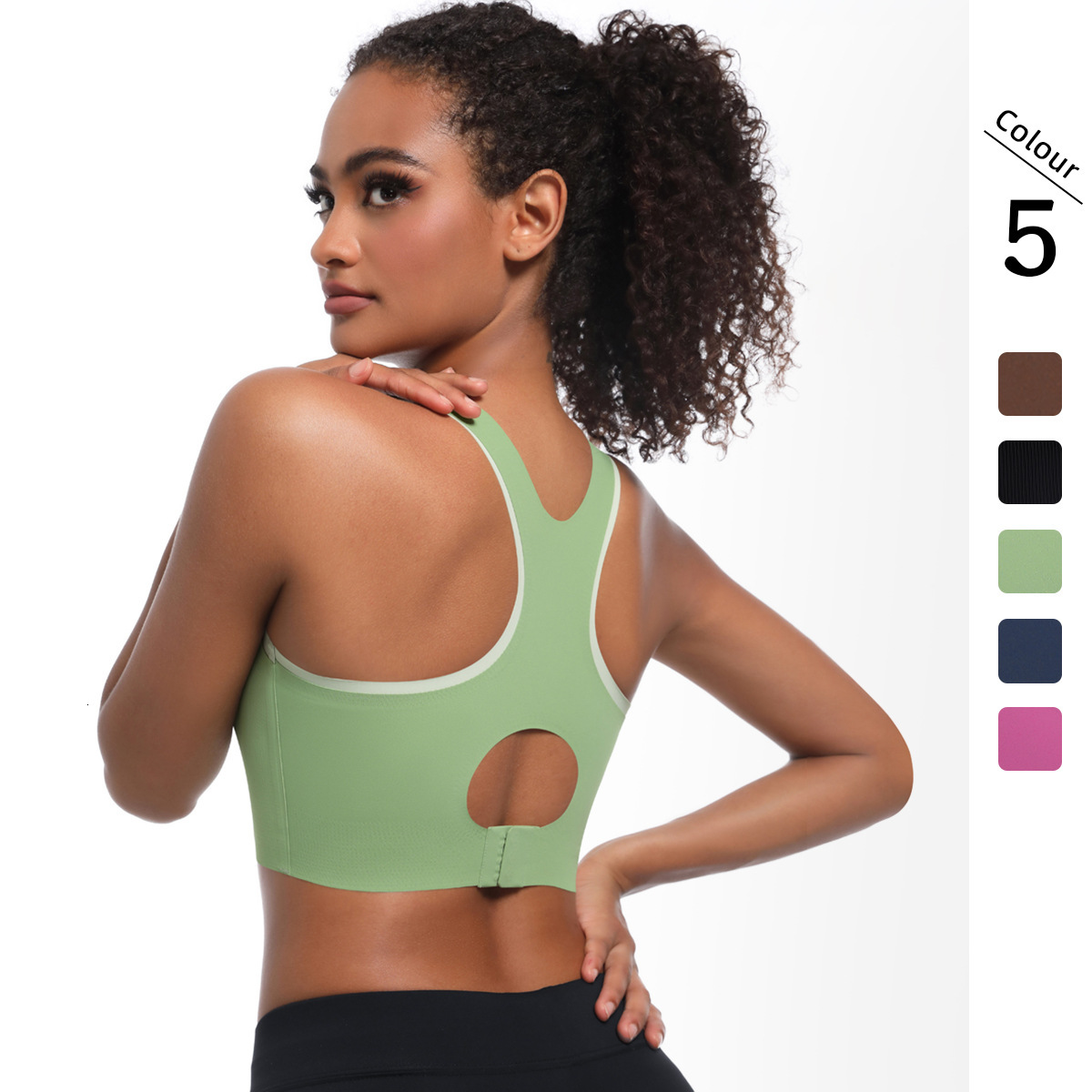 New tracksuit dual seamless nude sports bra for women, fixed cup fitness vest bra, yoga suit top leggings