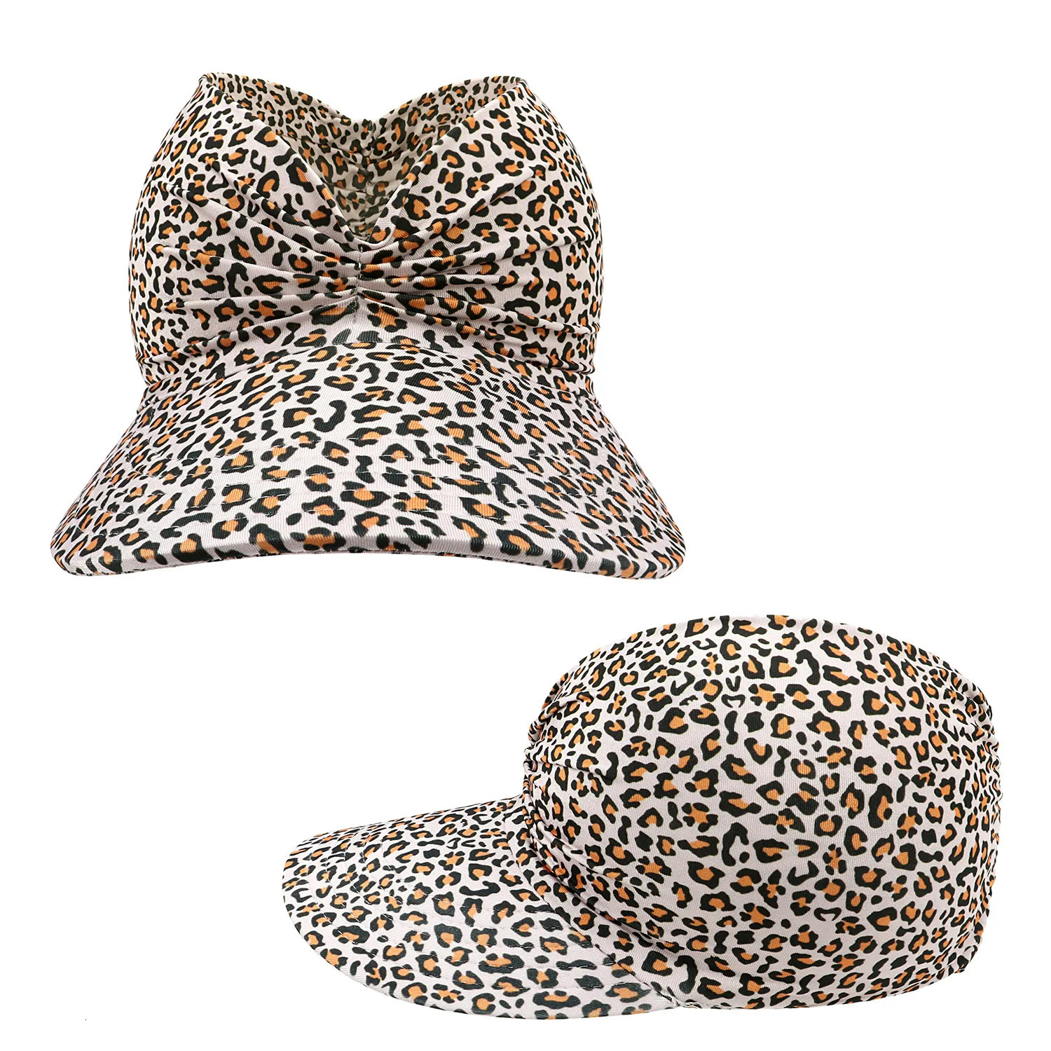 Women Sun Visor Hat Flora Printing Wide Brim Summer UV Protection Beach Sport Cap For Women Packable Summer Beach 250313
