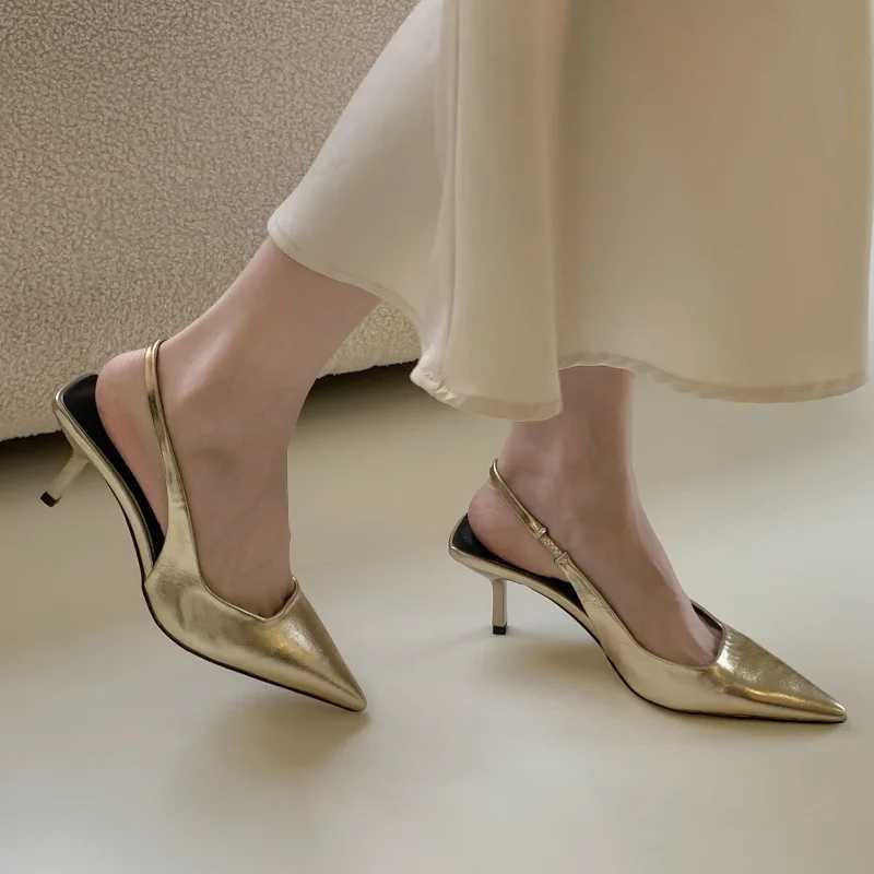Wen Sier High H Pointy Sandals 2024 Summer New Fi Pumps Wen Buckle Strap Stilettos Ladies Sexy Sandals High H Y250317