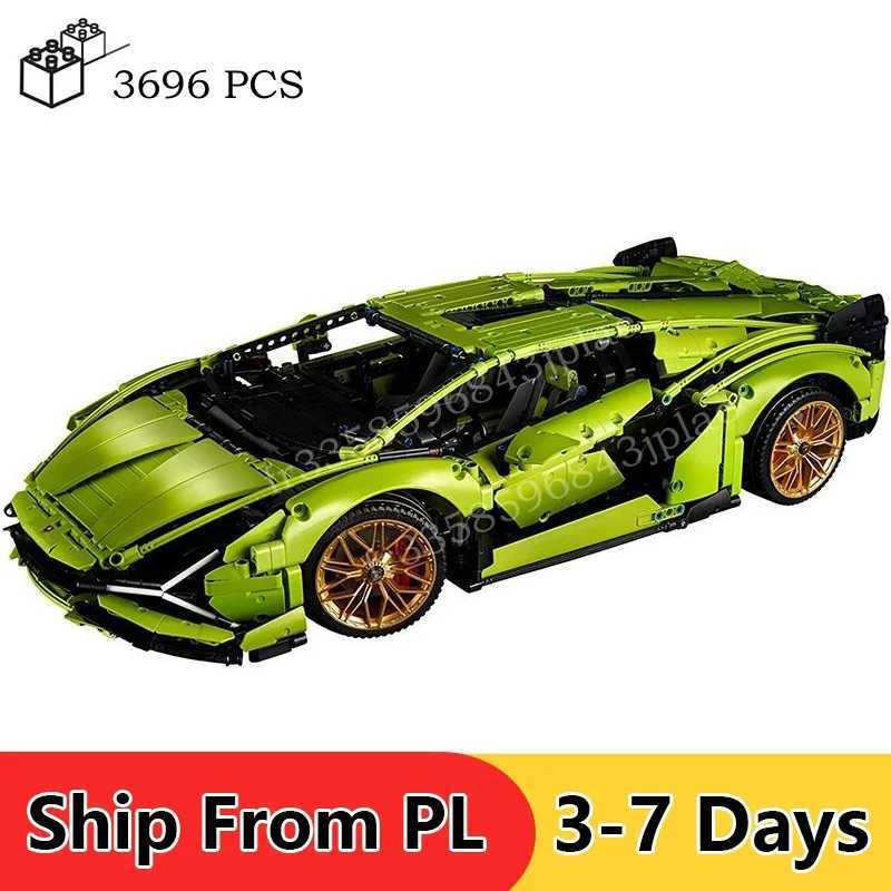 3696Pcs Supercar Building Blocks 1 8 Car Model Bricks for Adult Kids Gifts compatible with 42115 W250318