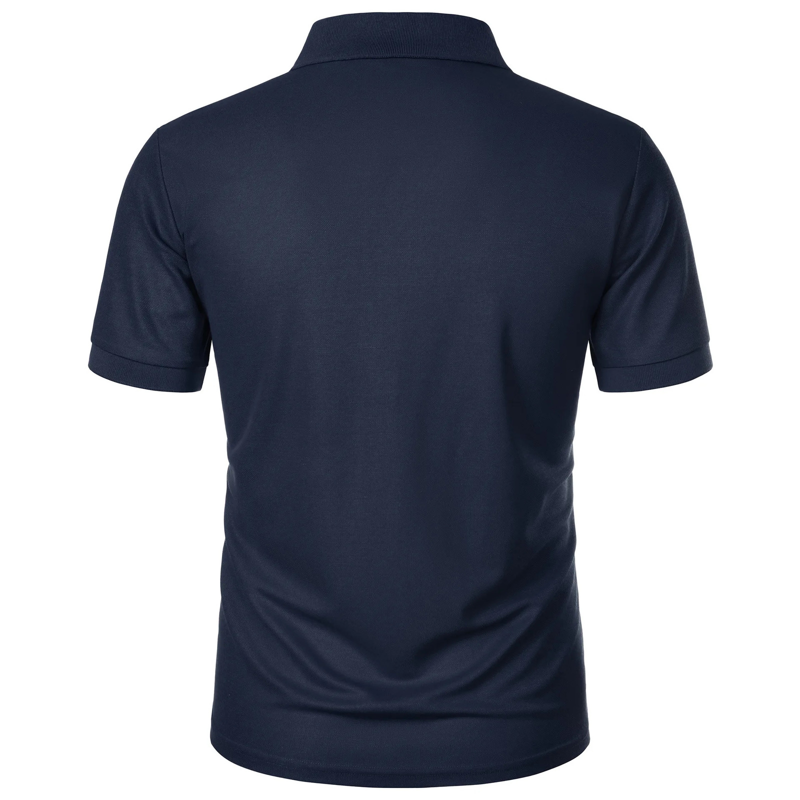 Mens Sports Korean casual trend slim fit short sleeved silk cotton collar solid color t-shirt POLO shirt polo 250318