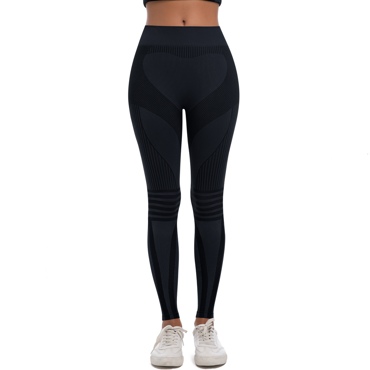 New tracksuit seamless knitted tight fitting elasticity breathable ski suit, high waist sports running fitness base yoga pants leggings