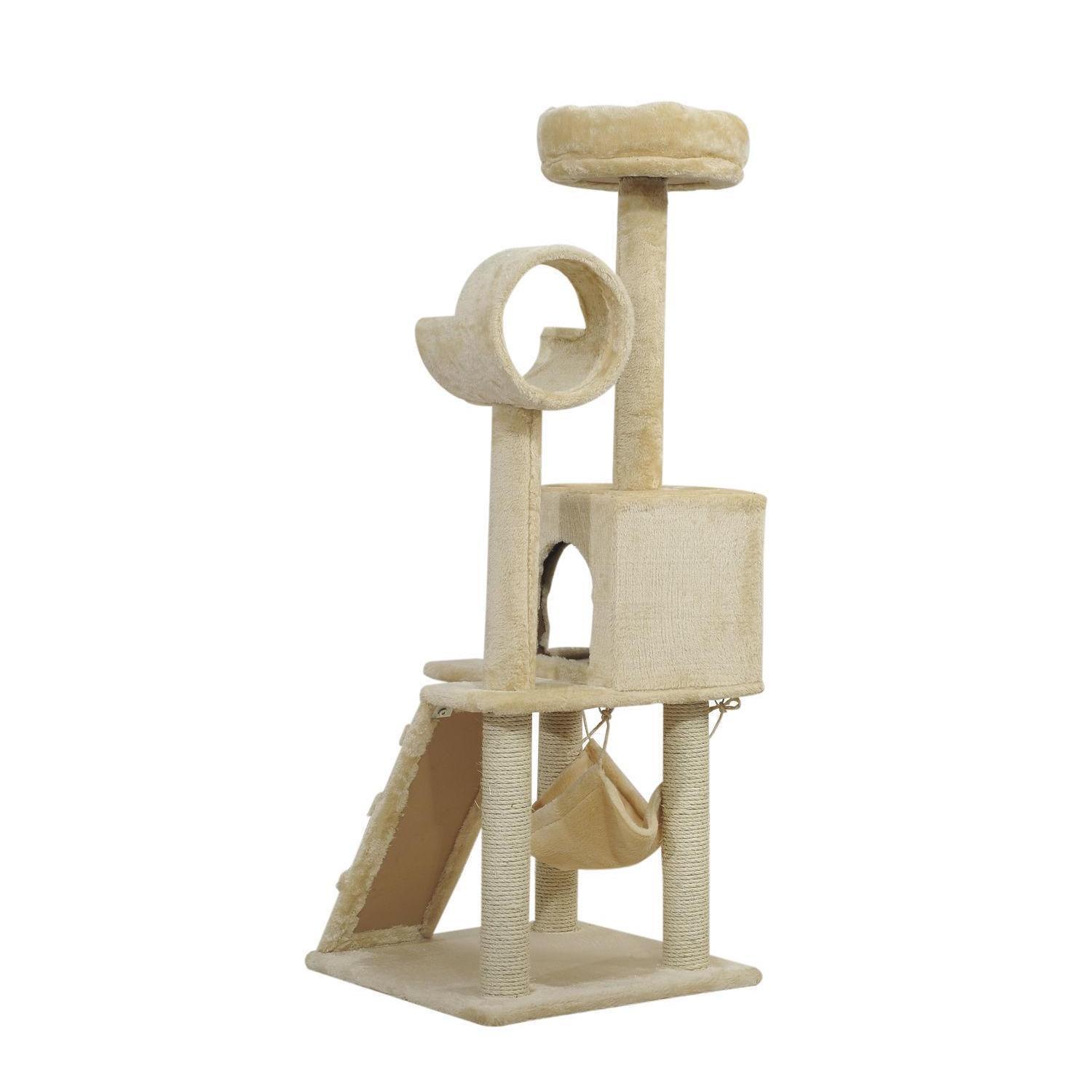 Cat Furniture 52" Cat Tree Scratching Tower Post Condo Pet Kitty House