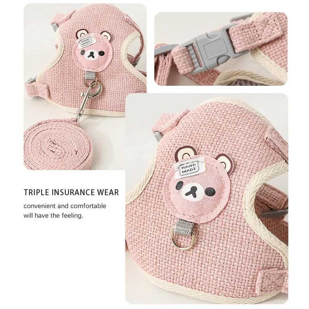 Undershirt Style Pet Leash Adjustable Cat Dog Harness Breathable Leash Convenient Pet Vest For Small Dog Cat SuppliesT250318