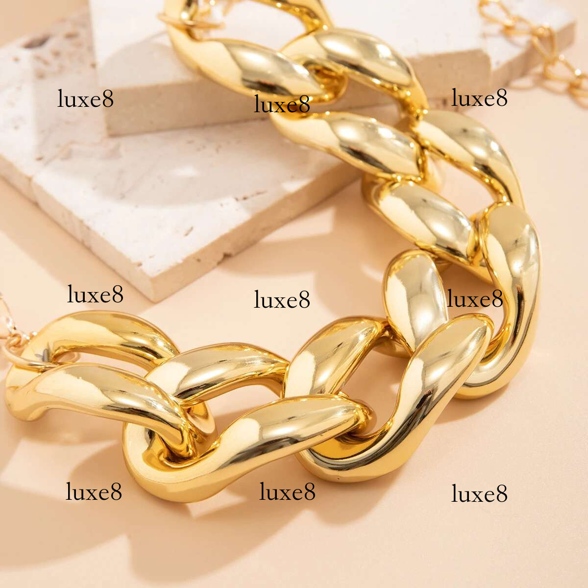 Exaggerated Big Thick Chain Short Choker Necklace for Women Trendy Statement Collar on the Neck Accessories 2024 Fashion Jewelry