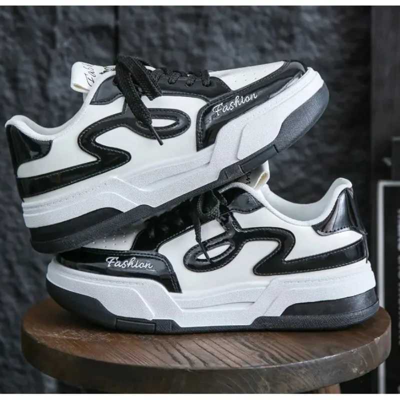 High quality new color customized lace wear-resistant casual shoes with thick soles adding all Fi board shoes Y250318