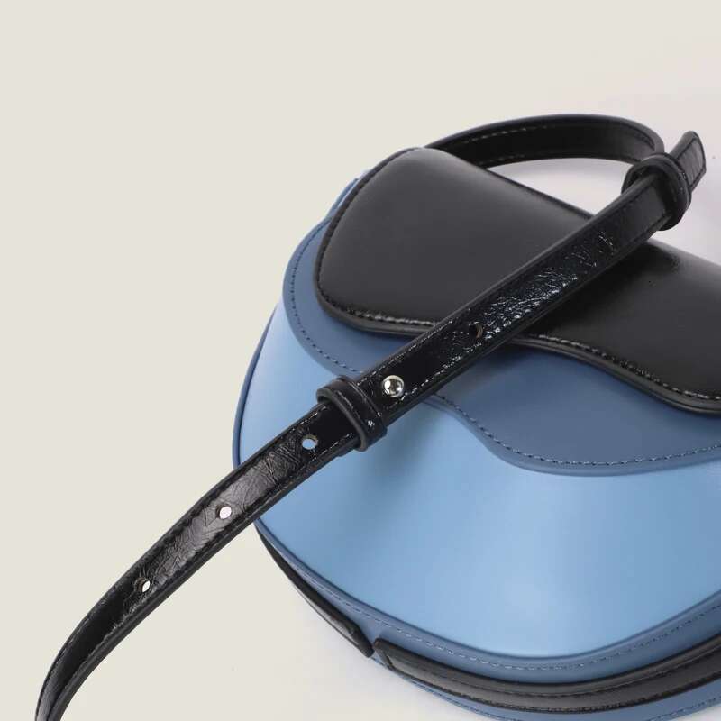 MEDIOW Crossbody Bag For Women Designer Saddle Bags PU Material Shoulder Switching Gradient Color Lotus Leaf Edge Shape