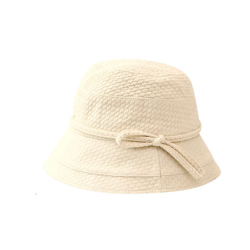 Autumn and winter Japanese style simple casual bow decoration flat top fisherman basin fashion cloth hat