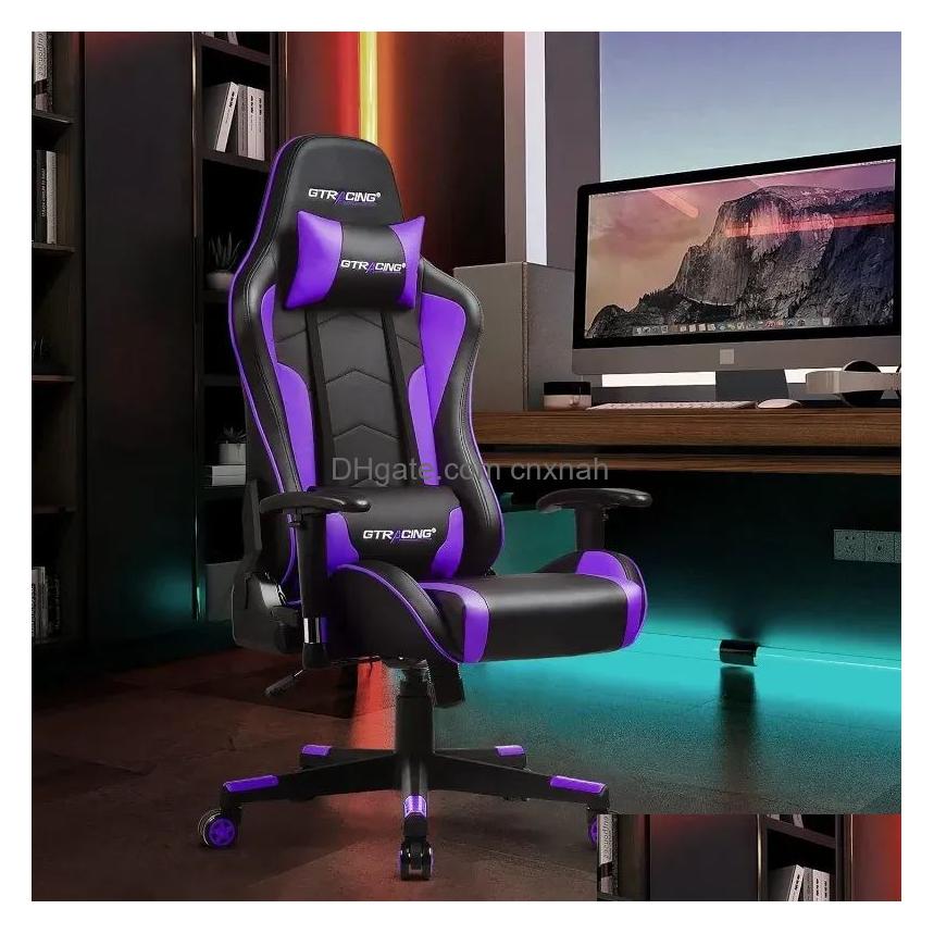 Other Furniture Ergonomic Gaming Desk Chair With Bluetooth Multifunctional Heavyduty 2024 Design Drop Delivery Home Garden Otn0W