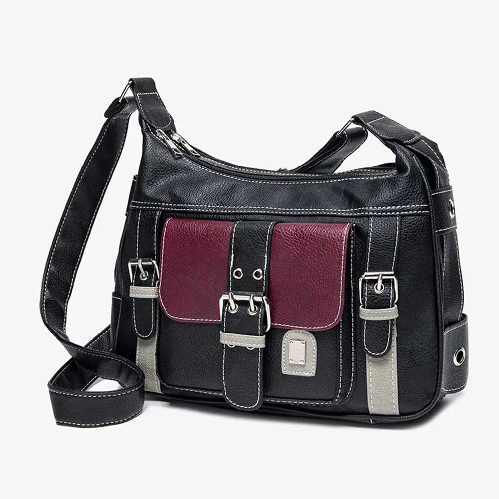 Y2K Retro Ten Font Bag Text Tote Bag High Quality PU Leather Insole Bag Hip Hop Messenger Bag Fem Large Handbag Cmuter Y250318