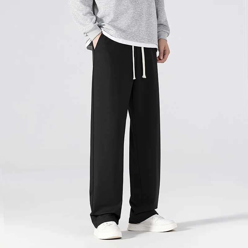 CHRLCK Mens Straight Pants Sports Pants Mens Running Pants Spring and Autumn Loose Casual Sports Pants Running and Jogging Trousers W250318
