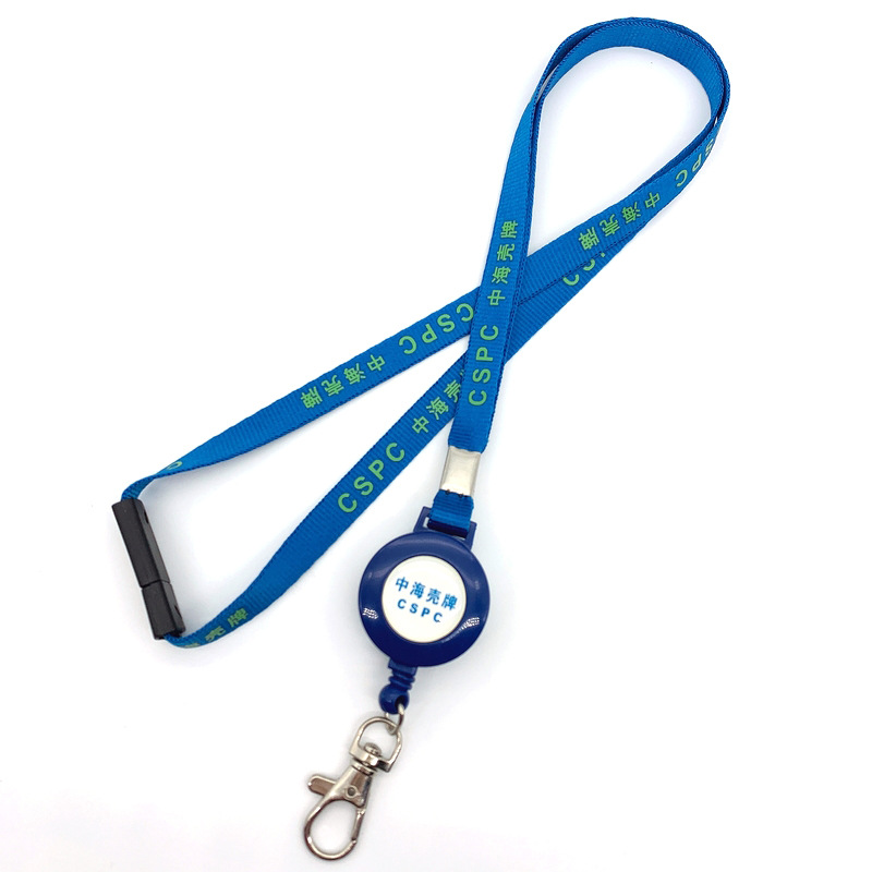 Customize LOGO to create exclusive brand Designer lanyard Retractable Reels Key Chains Neck Strap Lanyard Band for Id Badge Holder for Business School