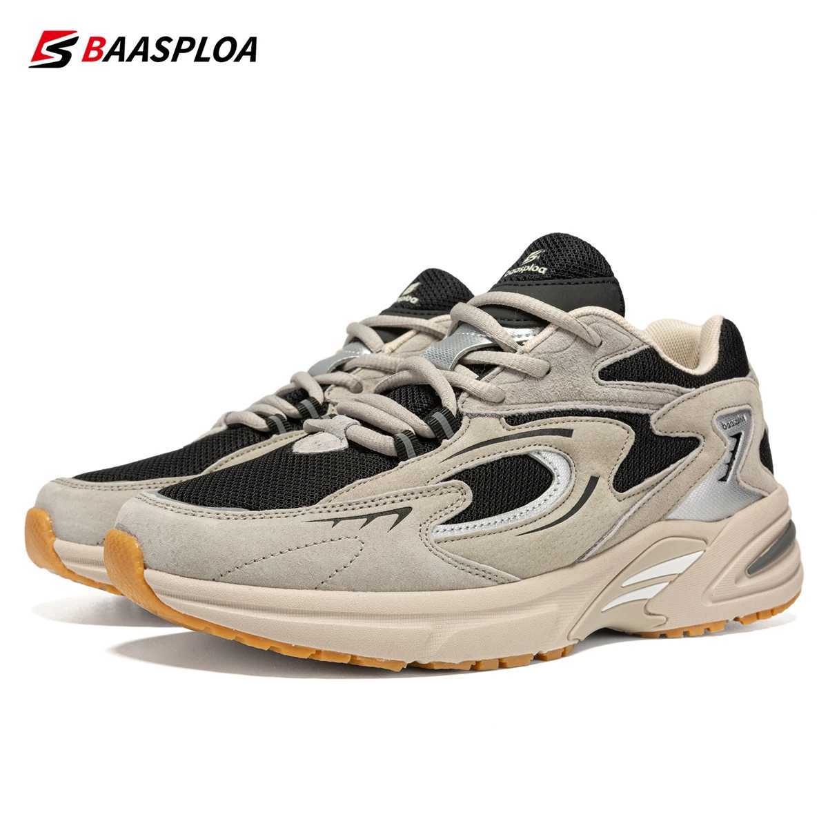 Baaslpoa new mens running shoes casual mesh fabric breathable and non slip walking shoes M outdoor basketball sports shoes Y250320