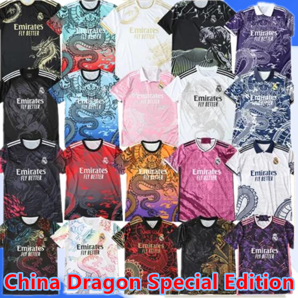 Chinese dragon Pink Football Shirt thailand BELLINGHAM VINI JR soccer jerseys Tchouameni Hot sale MBAPPE 2024 2025 RODRYGO CAMAVINGA ALABA Rodrygo men uniform