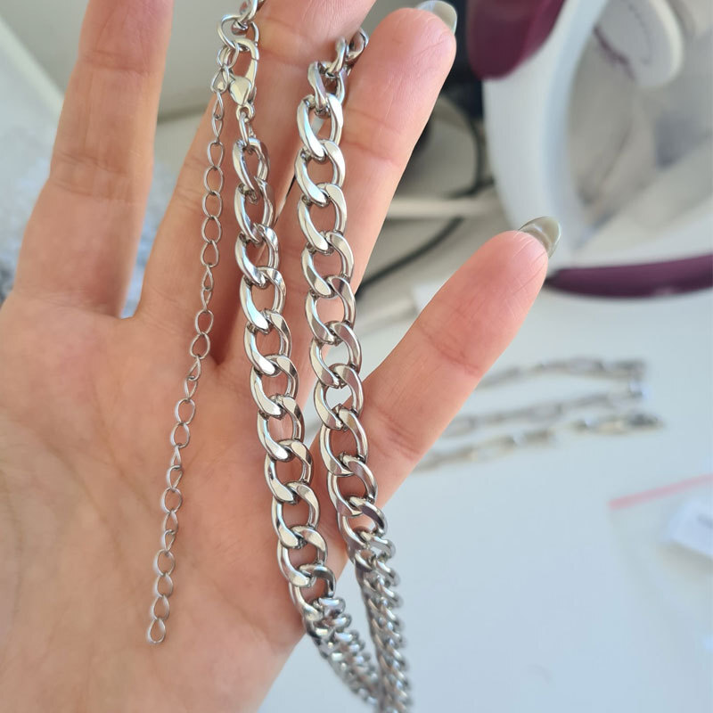 Short Hip Hop Punk NK Necklace Unisex Cuban Chain Choker Collarbone Chain Jewelry for Women