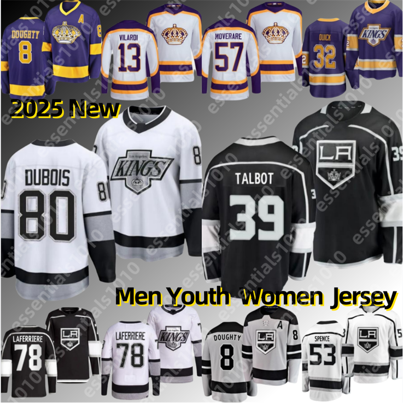 2025 Hockey Jersey Black White Angeles KingsK Usa Hockey Jersey #55 Quinton Byfield New Version Season Men Women Youth Jersey #22 Kevin Fiala #35 Darcy Kuemper