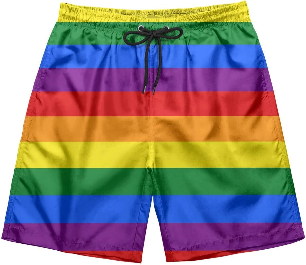 Mens Swim Trunks Short Quick-Dry Swimming Trunks Fashion Trend Turnks cool