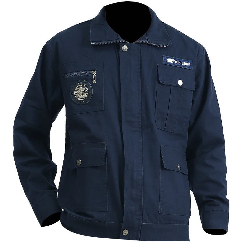 Year Summer Cotton Work Clothes Outdoor Wear resistant Welding Thickened Labor Insurance Clothing 250318