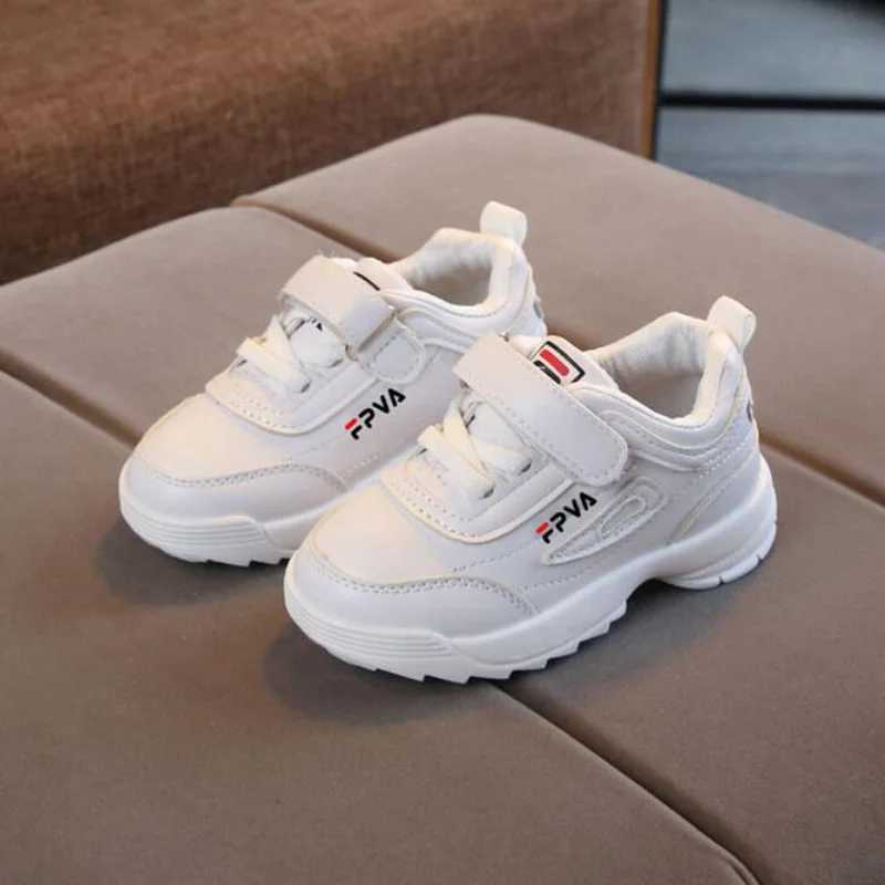 Kids Boys Girls Fashion Sneakers Baby Toddler Little Kids Leather Trainers Children School Sport Shoes Child Soft Running shoes W250318