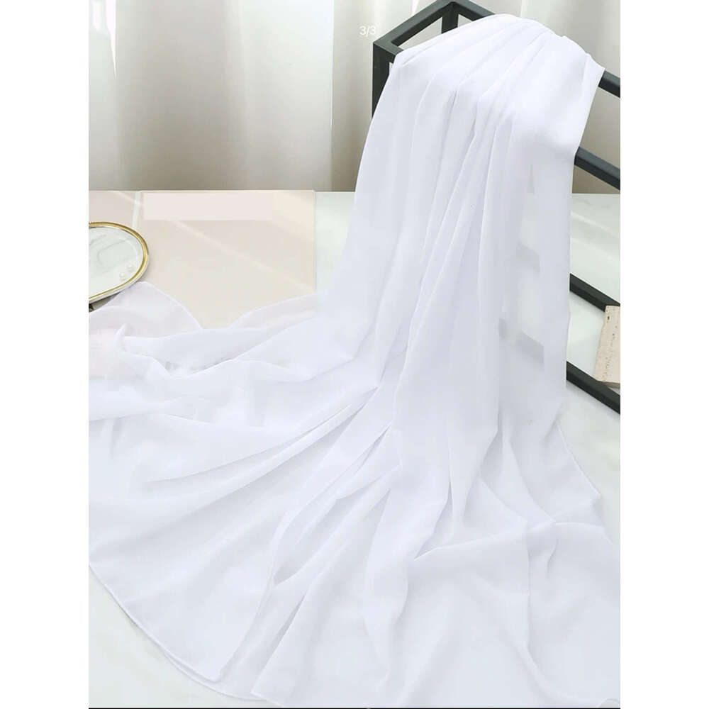 Mt037 Muslim Robe Women's New Hot Stamped Embroidered Lace Fashion White Dress