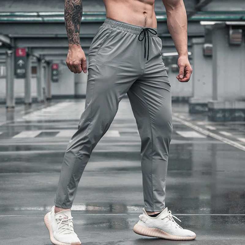 Mens Running Fitness Thin Sweatpants Male Casual Outdoor Training Sport Long Pants Jogging Workout Trousers Bodybuilding W250318