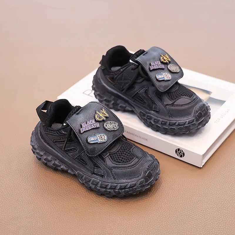 Girls breathable sports shoes board shoes printed soft sole anti slip childrens casual walking shoes boys shoes W250318