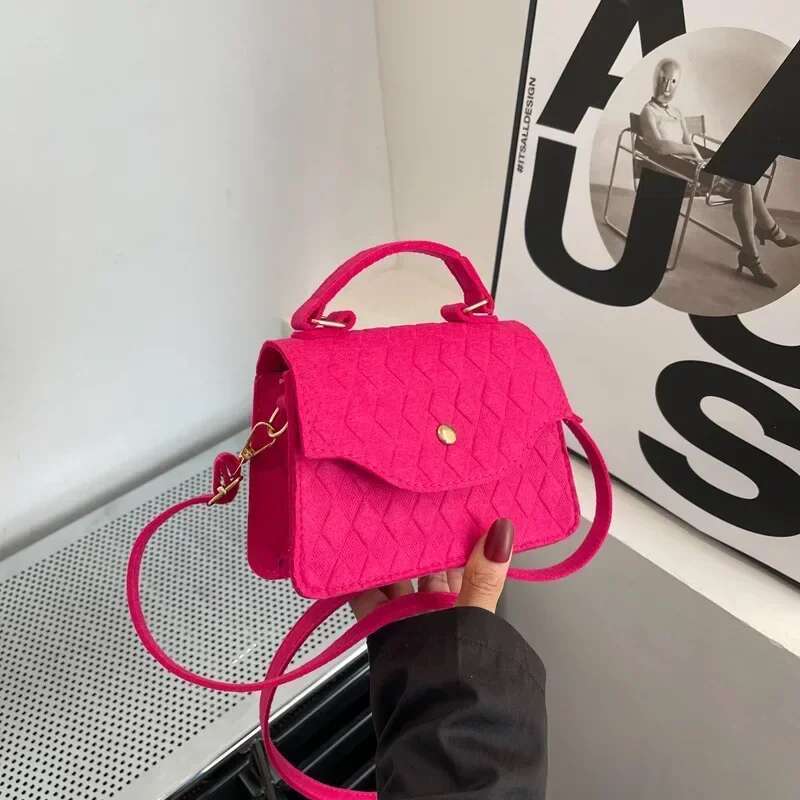 Blue Subaxillary For Womens New Korean Fashion Ladies Shoulder Bag Trend Handbags Retro Designer Female Totes