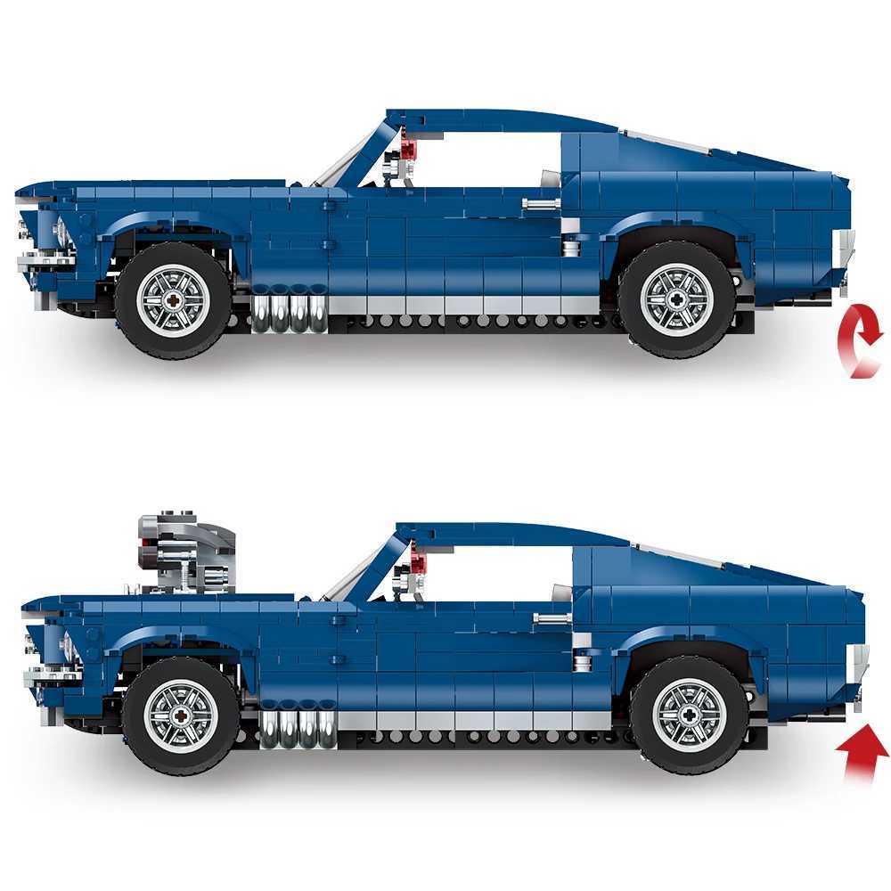 1680pcs Innovation Expert Ford Racing Model Building Blocks DIY Toys Children Adult Birthday GiftsXJ250318