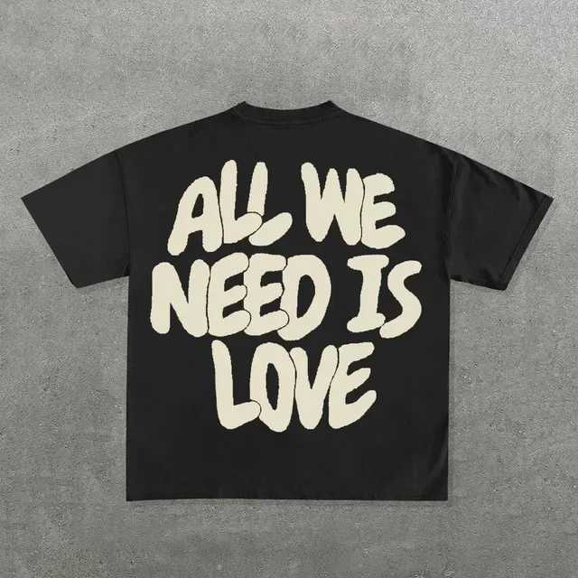 Street clothing Y2k T-shirt mens Harajuku hip-hop graphic print ultra-fine cotton round neck TShirt new Gothic short sleeved top InsT250318