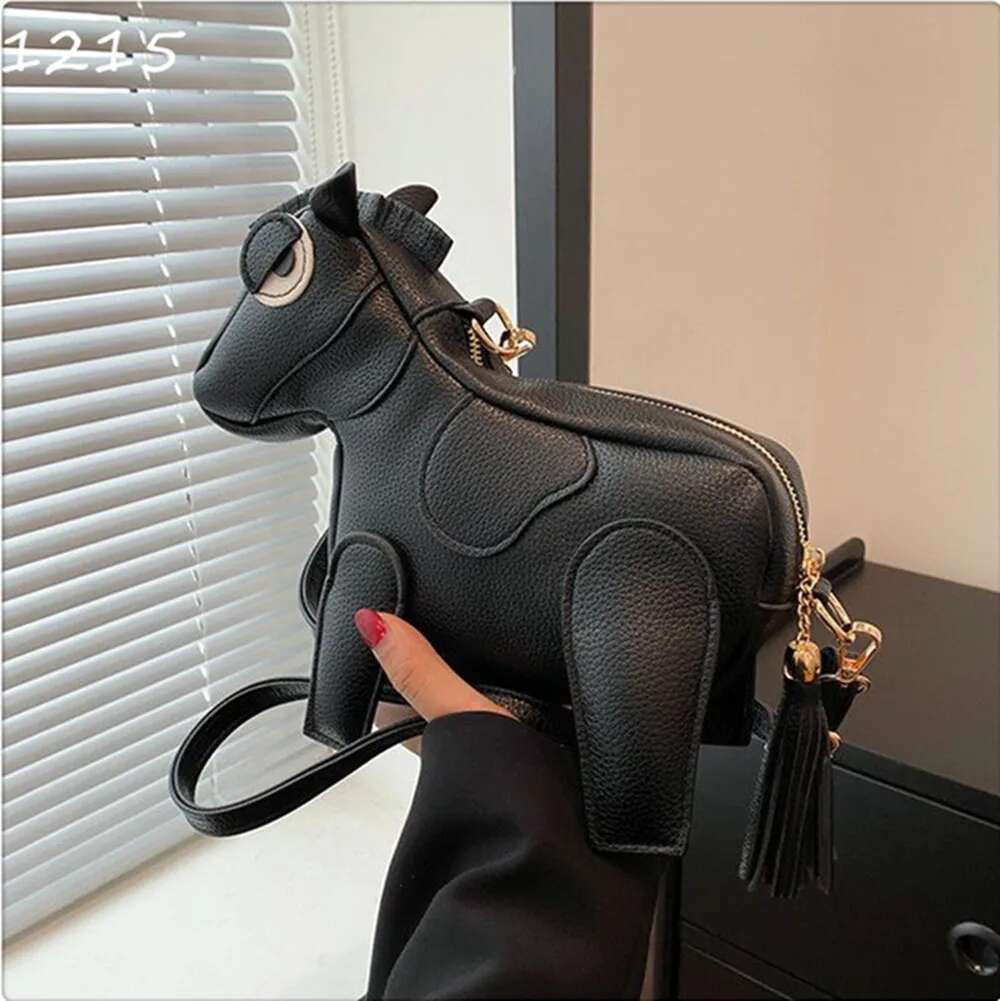 Cute Horse Shape Women Purses Handbags Shoulder Girls Crossbody Designer Ladies Mini Clutch Bag
