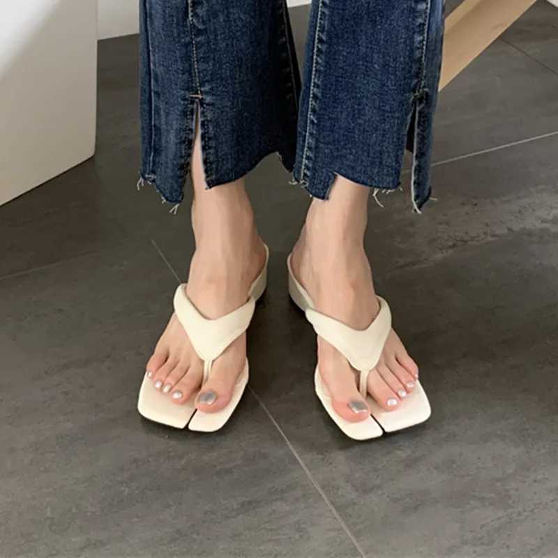 Bailamos Summer Fi Open Toe Mes Warm Sandals 2023 High Quality Low H Flip Beach Skating Shoes Y250317