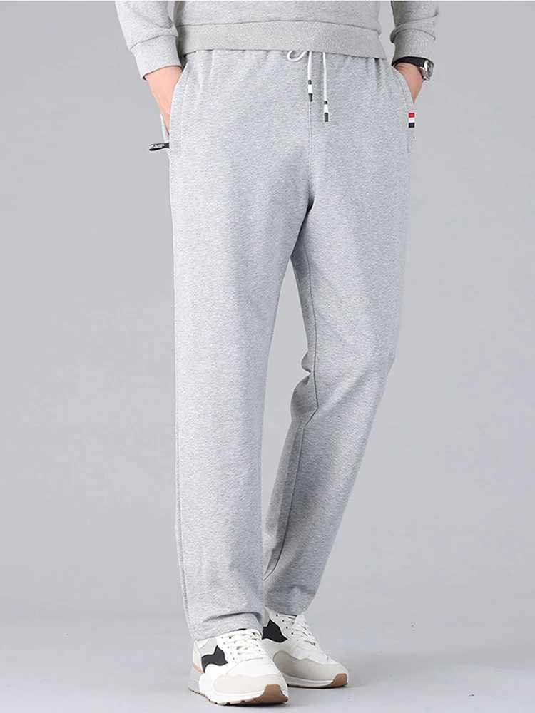 Spring and summer straight cotton sports pants mens sports shirt casual long track pants mens loose runner Trouser Plus size 8XL W250318